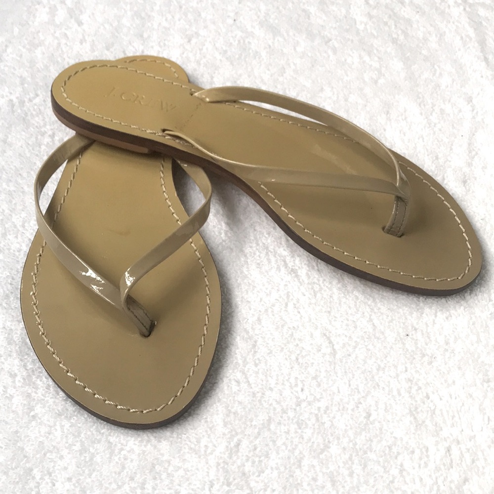 JCREW Leather Slip-on Sandals